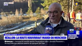 Réallon: après les intempéries, la route devrait rouvrir mardi ou mercredi