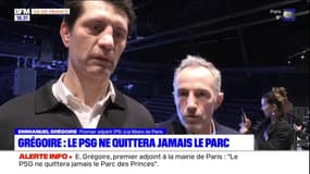 Emmanuel Grégoire affirme que le PSG "ne quittera jamais" le Parc des princes