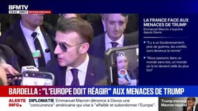 "J'assume tout ce que je fais, j'ai l'habitude d'être cohérent entre ce que je dis à l'extérieur et ce que je fais de manière privée": Emmanuel Macron réagit à son SMS publié par Donald Trump: 