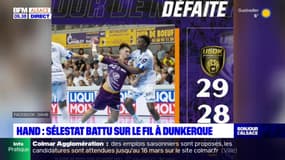 Handball: Sélestat battu sur le fil à Dunkerque jeudi soir