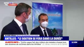 Olivier Véran aux Antilles: "La situation sanitaire est sans commune mesure avec ce que nous avons pu voir au cours des vagues précédentes"