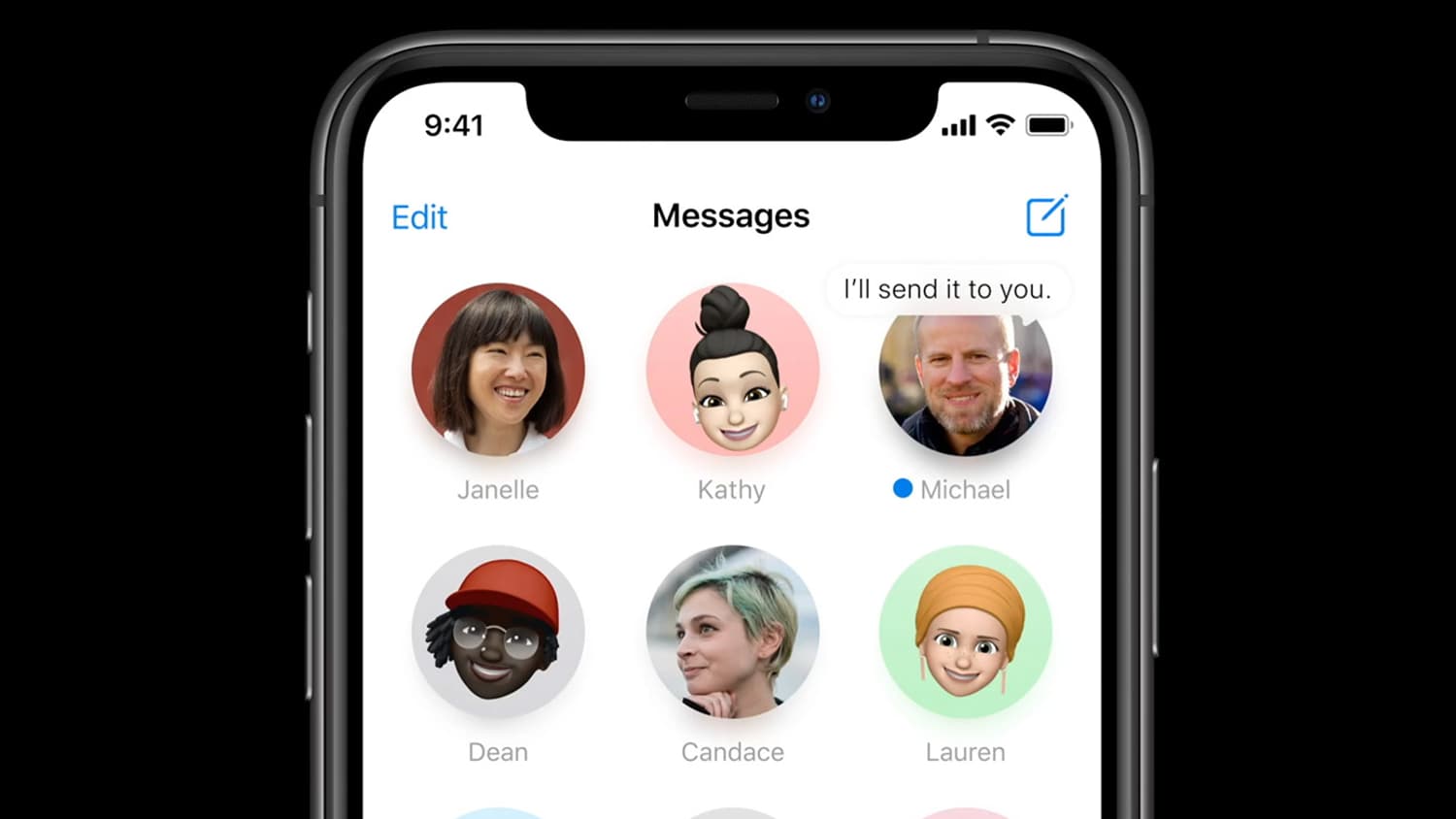 Capture d'écran d'iOS 14