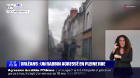 DOCUMENT BFMTV. Les images de l'agression en pleine rue du rabbin à Orléans