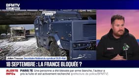 Mobilisation du 18 septembre: "Ça sera plus fort, il y aura plus de blocages", assure Julien Trocaz, secrétaire fédéral du syndicat SUD-Rail