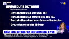 Grève du 13 octobre : les perturbations à Lyon