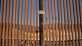 Le "Mur de Trump", le 7 octobre 2020 à Tecate, à la frontière entre le Mexique et les Etats-Unis