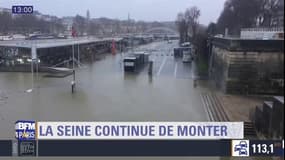 A Paris, la Seine continue de monter et la circulation est perturbée