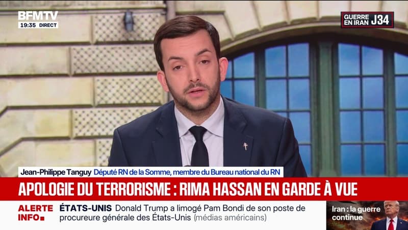 Rima Hassan en possession de drogue: "Ça parait complètement surréaliste", dit Jean-Philippe Tanguy, député RN de la Somme