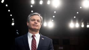 Christopher Wray, directeur du Federal Bureau of Investigation (FBI) au Capitole à Washington, DC, le 29 janvier 2019.
