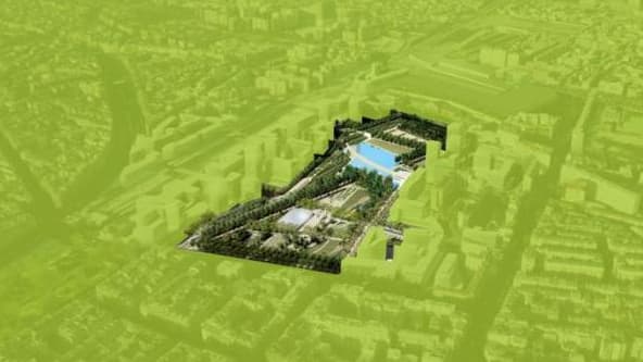 Le futur parc de Clichy-Batignolles