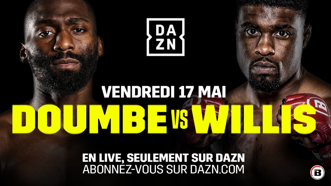Cedric Doumbè Jaleel Willis comment regarder le combat en streaming et en direct