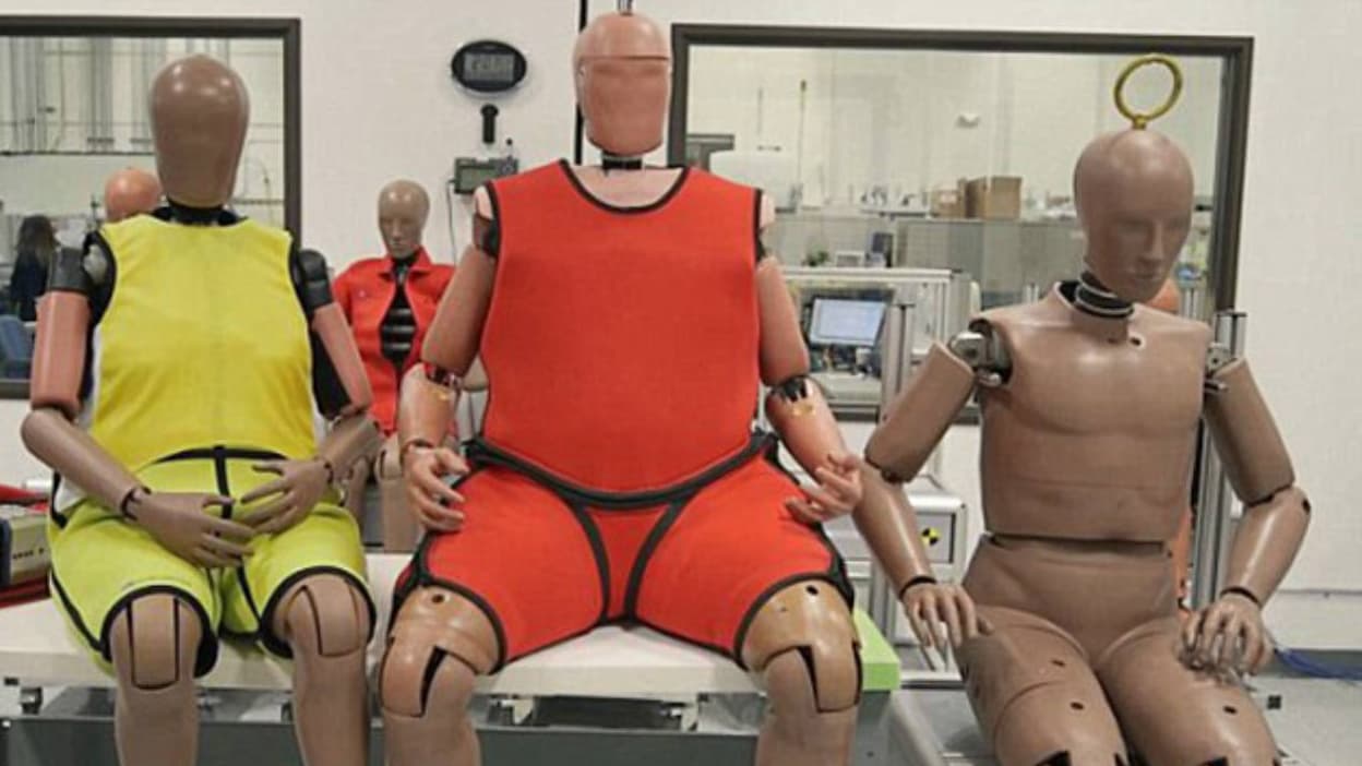Les nouveaux mannequins de crashtests plus corpulents et âgés