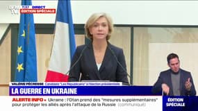 Valérie Pécresse "condamne fermement" l'invasion russe en Ukraine et demande "des initiatives fortes"