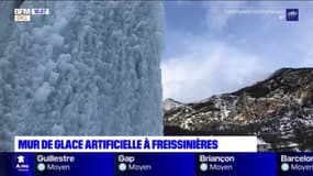 Hautes-Alpes: la structure artificielle de Freissinières attire les glaciéristes
