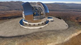 En construction, l'Extremely Large Telescope ambitionne de capturer des images jusqu'à 15 fois plus précises que celles de Hubble. (vue d'artiste)