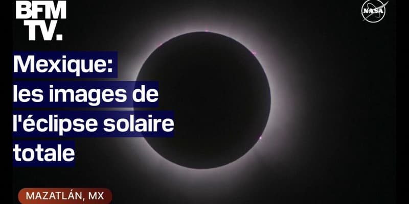  Les premières images de l'éclipse solaire totale au Mexique
