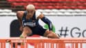 Le Français Sahsa Zhoya, vainqueur de sa série du 110 m haies aux Championnats du monde des moins de 20 ans, le 20 août 2021 à Nairobi