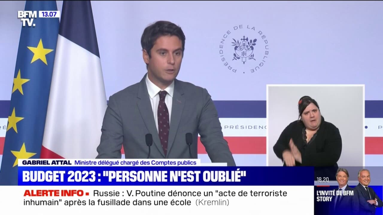 Gabriel Attal sur le budget 2023: "Personne n'est oublié"