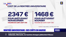 Strasbourg: une rentrée universitaire plus coûteuse pour les étudiants