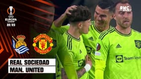 Real Sociedad - Man. United : Garnacho ouvre le score sur une passe décisive de Cristiano Ronaldo