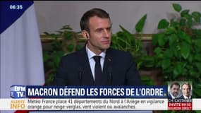 Depuis l'Égypte, Emmanuel Macron apporte son soutien aux forces de l'ordre