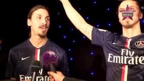 Zlatan Ibrahimovic inaugure sa statue au Musée Grévin