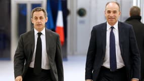 Nicolas Sarkozy et Jean-François Copé le 3 décembre 2014. 