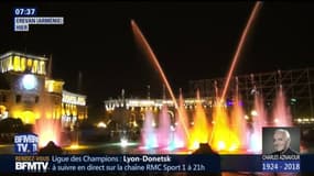 La capitale arménienne, où Charles Aznavour devait se rendre dans les prochains jours, lui rend hommage