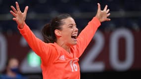 Cleopatre Darleux lors des Jeux olympiques de Tokyo le 6 août 2021.