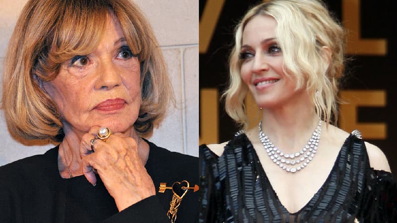 Jeanne Moreau et Madonna