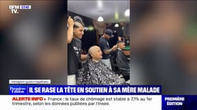 Un coiffeur brésilien se rase la tête en soutien à sa mère atteinte d'un cancer