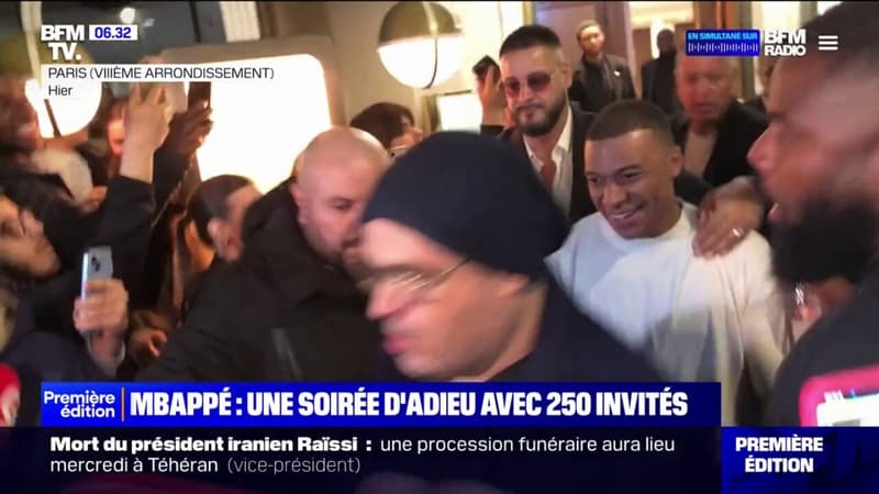 Les images de la grande soirée d'adieu de Kylian Mbappé dans un chic restaurant parisien