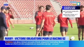 Rugby: victoire obligatoire ce dimanche pour le Racing 92 en coupe d'Europe