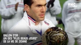 Ballon d'Or : Un des "plus beaux jours" de la vie de Zidane