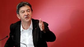 Jean-Luc Mélenchon lors de l'univesrité d'été du Parti de gauche, le 22 août 2014.