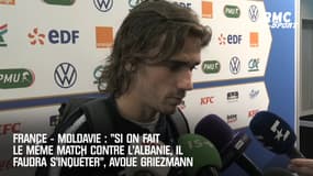 France – Moldavie : "Si on fait le même match contre l’Albanie, il faudra s’inquiéter", avoue Griezmann