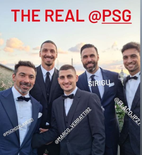 Lavezzi, Ibra, Verratti, Sirigu et Pastore