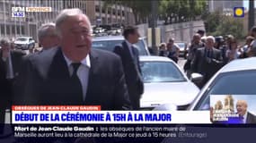 Obsèques de Jean-Claude Gaudin: Gérard Larcher, président du Sénat, arrive à son tour à la Major