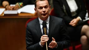 Le ministre de l'Action publique et des Comptes Olivier Dussopt lors des questions au gouvernement à l'Assemblée nationale, à Paris le 8 juillet 2020