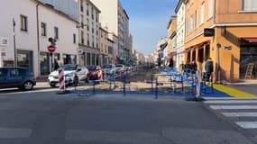 L'avenue des Frères-Lumière en travaux dans le 8e arrondissement de Lyon