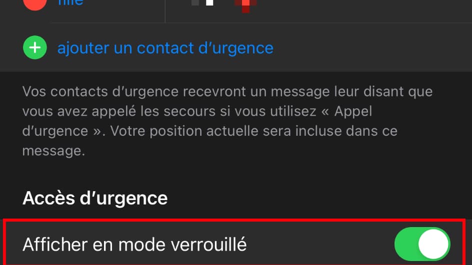 Capture d'écran application Santé iOS