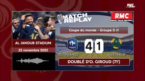Coupe du monde 2022 : La France surclasse l'Australie (4-1), Giroud égale Henry, le goal replay RMC