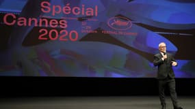 Thierry Frémaux lors de l'édition symbolique du Festival de Cannes le 27 octobre 2020