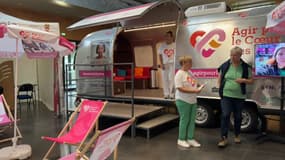 Un bus du fonds de dotation Agir pour le cœur des femmes est de passage à Calais du 19 au 21 septembre 2023 pour proposer des dépistages de maladies cardio-vasculaires. 