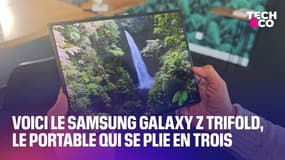 On a découvert le Samsung Galaxy Z Trifold, le nouveau portable de luxe qui se plie en trois