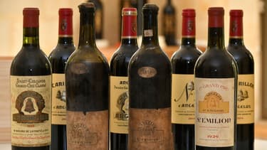 Sélection de grands crus de Bordeaux (illustration)