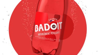 Une bouteille de Badoit