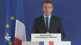 Emmanuel Macron s'exprime vendredi 21 avril au lendemain de l'attaque des Champs-Elysées.