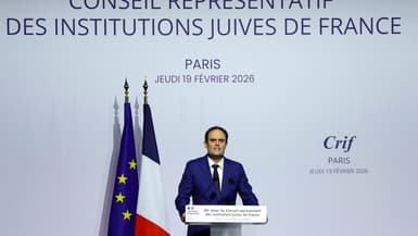 Le président du Conseil représentatif des institutions juives de France (Crif) Yonathan Arfi le 19 février 2026.