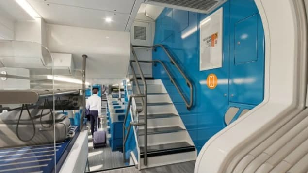 L'intérieur des nouveaux TER de la ligne Marseille-Nice